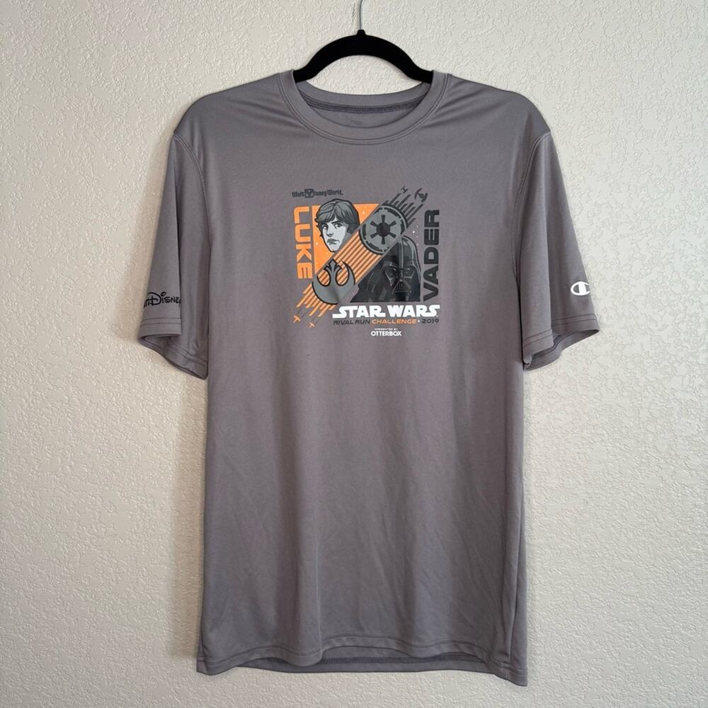 Disney Star Wars Rival Run‎ Challenge Luke Vader Gray T-Shirt